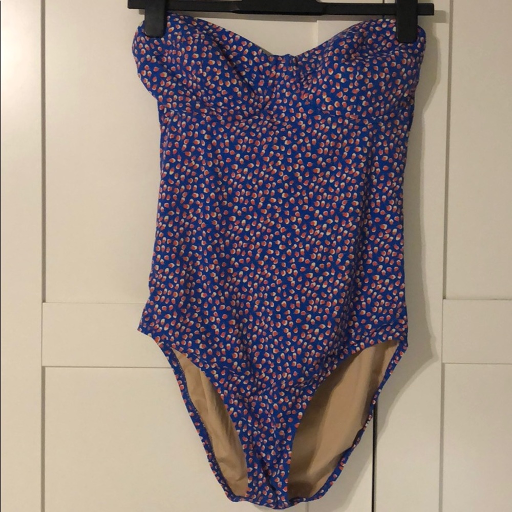 J.Crew One Piece Strapless Swimsuit